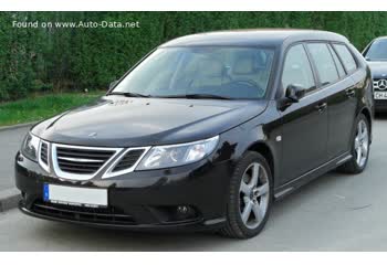 المواصفات والتفاصيل التقنية الكاملة 2007 Saab 9-3 Sport Combi II (facelift 2007) 1.8t BioPower (175 Hp) Sentronic