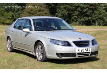 Full specifications and technical details 2005 Saab 9-5 (facelift 2005) 2.3T (220 Hp) Sentronic