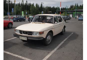 Full specifications and technical details 1972 Saab 99 2.0 EMS (110 Hp)