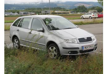 المواصفات والتفاصيل التقنية الكاملة 2005 Skoda Fabia I Combi (6Y, facelift 2004) 1.4 TDI (80 Hp)