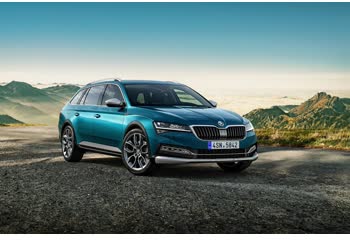 المواصفات والتفاصيل التقنية الكاملة 2019 Skoda Superb III Scout (facelift 2019) 2.0 TSI (272 Hp) 4x4 DSG