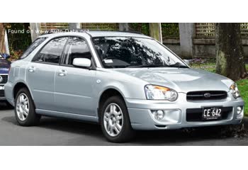 المواصفات والتفاصيل التقنية الكاملة 2002 Subaru Impreza II Station Wagon (facelift 2002) 1.6 (95 Hp) AWD