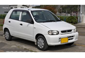 المواصفات والتفاصيل التقنية الكاملة 2001 Suzuki Alto V 1.1 i 16V D (62 Hp)