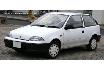 Full specifications and technical details 1988 Suzuki Cultus II Hatchback 1.3 i (3 dr) (71 Hp) 4WD