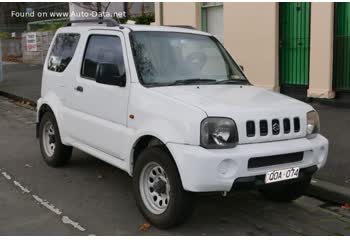 المواصفات والتفاصيل التقنية الكاملة 1998 Suzuki Jimny III 1.3 (80 Hp) 4WD Automatic