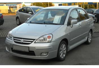 المواصفات والتفاصيل التقنية الكاملة 2004 Suzuki Liana Sedan I (facelift 2004) 1.6i (107 Hp) 4WD