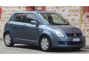 Full specifications and technical details 2004 Suzuki Swift IV 1.3 i 16V (92 Hp) Automatic