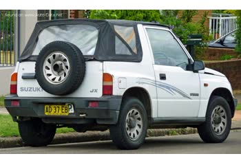 Full specifications and technical details 1996 Suzuki Vitara Cabrio (ET,TA) 1.9 D (ET) (75 Hp)