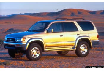 Full specifications and technical details 1995 Toyota 4runner III 3.4 V6 24V (183 Hp) 4x4 Automatic