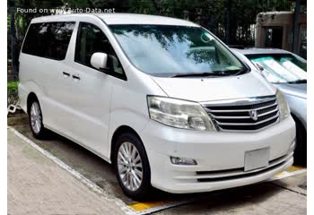 Full specifications and technical details 2005 Toyota Alphard I (facelift 2005) 3.0 i V6 (220 Hp) 4WD