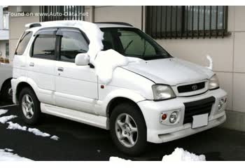 المواصفات والتفاصيل التقنية الكاملة 1999 Toyota Cami (J1) 1.3 i 16V P (90 Hp) 2WD Automatic