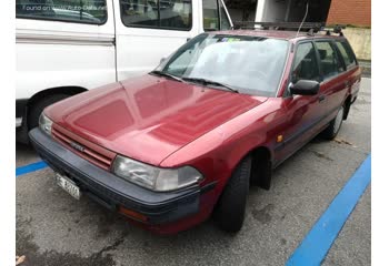 المواصفات والتفاصيل التقنية الكاملة 1987 Toyota Carina Wagon (T17) 1.6 (AT171) (98 Hp)