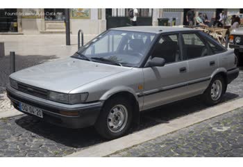 المواصفات والتفاصيل التقنية الكاملة 1987 Toyota Corolla Compact VI (E90) 1.6 (AE92) (116 Hp)