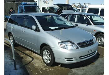 المواصفات والتفاصيل التقنية الكاملة 2000 Toyota Corolla Fielder IX 1.5i (110 Hp)