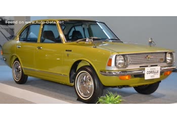 Full specifications and technical details 1970 Toyota Corolla II 4-door sedan (E20) 1200 (68 Hp) Automatic