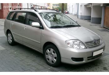 المواصفات والتفاصيل التقنية الكاملة 2001 Toyota Corolla Wagon IX (E120, E130) 1.4 i 16V (97 Hp)