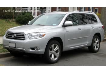 Full specifications and technical details 2007 Toyota Highlander II 3.3 V6 (270 Hp) Hybrid 4WD-i e-CVT