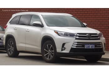 Full specifications and technical details 2016 Toyota Kluger III (facelift 2016) 3.5 V6 (296 Hp) Automatic