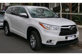 Full specifications and technical details 2013 Toyota Kluger III 3.5 V6 (273 Hp) AWD Automatic