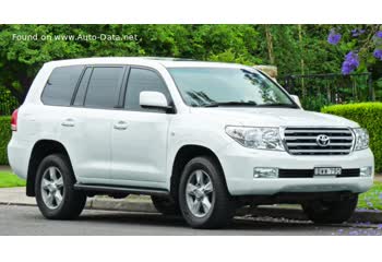 المواصفات والتفاصيل التقنية الكاملة 2007 Toyota Land Cruiser (J200) 5.7 V8 (381 Hp) 4x4 ECT-i