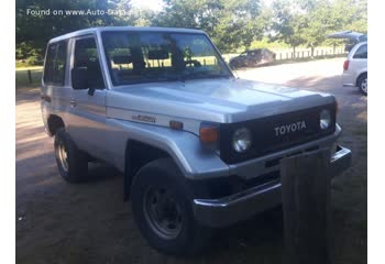 Full specifications and technical details 1989 Toyota Land Cruiser (J77) 3.5 D (PZJ77HV) (115 Hp) 4WD