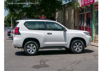 المواصفات والتفاصيل التقنية الكاملة 2020 Toyota Land Cruiser Prado (J150, facelift 2017) 3-door 2.8 D-4D (204 Hp) 4WD