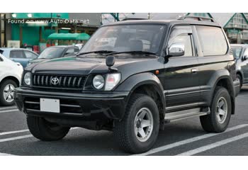 المواصفات والتفاصيل التقنية الكاملة 1996 Toyota Land Cruiser Prado (J90) 3-door 3.0 TD (125 Hp) 4WD ECT