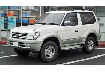 المواصفات والتفاصيل التقنية الكاملة 2000 Toyota Land Cruiser Prado (J90, facelift 2000) 3-door 3.0 D-4D (163 Hp) 4WD