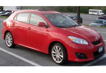 المواصفات والتفاصيل التقنية الكاملة 2008 Toyota Matrix (E140) S 2.4 (160 Hp) AWD Automatic