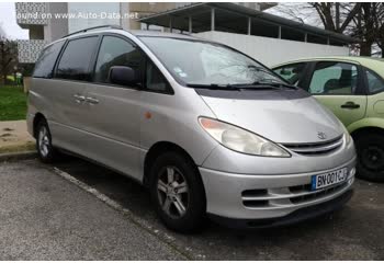 المواصفات والتفاصيل التقنية الكاملة 2000 Toyota Previa 2.4 16V (156 Hp) Automatic