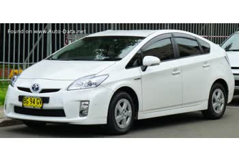 المواصفات والتفاصيل التقنية الكاملة 2009 Toyota Prius III (ZVW30) 1.8 VVT-i (136 Hp) Hybrid e-CVT