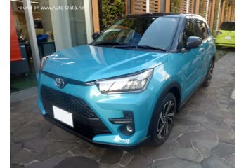 Full specifications and technical details 2019 Toyota Raize 1.0i (98 Hp) CVT