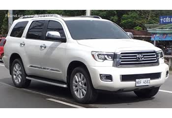 Full specifications and technical details 2017 Toyota Sequoia II (facelift 2017) 5.7 V8 (381 Hp) 2WD Automatic