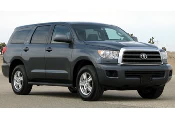 Full specifications and technical details 2008 Toyota Sequoia II 5.7 V8 (381 Hp) 4WD