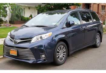 Full specifications and technical details 2018 Toyota Sienna III (facelift 2018) 3.5 V6 (296 Hp) Automatic