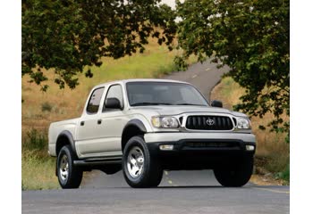 Full specifications and technical details 2000 Toyota Tacoma I Double Cab (facelift 2000) 3.4 V6 (190 Hp) 4WD