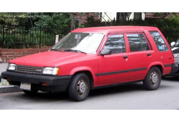 Full specifications and technical details 1986 Toyota Tercel (AL25) 1.4 (AL25) (68 Hp) 4WD