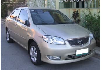 المواصفات والتفاصيل التقنية الكاملة 2002 Toyota Vios I 1.3 (87 Hp)