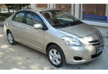 Full specifications and technical details 2007 Toyota Vios II 1.3 (87 Hp)