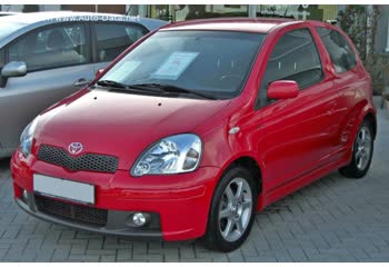 المواصفات والتفاصيل التقنية الكاملة 2003 Toyota Yaris I (facelift 2003) 3-door TS 1.5 Turbo (150 Hp)