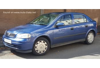 المواصفات والتفاصيل التقنية الكاملة 1998 Vauxhall Astra Mk IV CC 1.6 (75 Hp)