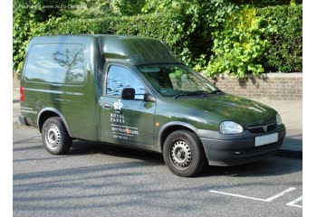 Full specifications and technical details 1993 Vauxhall Combo B 1.7 D (60 Hp)