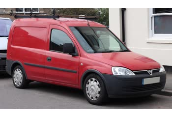 المواصفات والتفاصيل التقنية الكاملة 2001 Vauxhall Combo C 1.7 DI 16V (65 Hp) ECOTEC