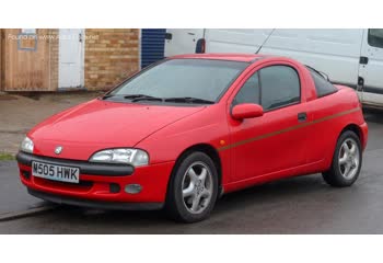 Full specifications and technical details 1994 Vauxhall Tigra Mk I 1.6 16V (106 Hp)