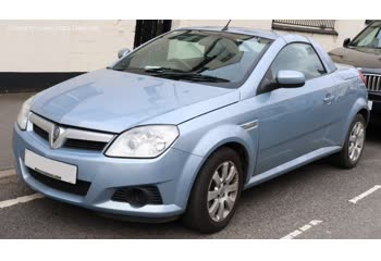 المواصفات والتفاصيل التقنية الكاملة 2004 Vauxhall Tigra Mk II Roadster 1.4i 16V ECOTEC (90 Hp) Automatic