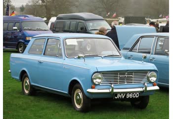 Full specifications and technical details 1963 Vauxhall Viva HA 1100 (45 Hp)