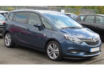 Full specifications and technical details 2016 Vauxhall Zafira C Tourer (facelift 2016) 1.4 Turbo (140 Hp)