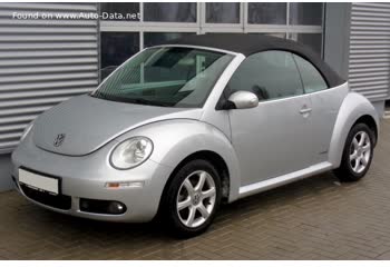 المواصفات والتفاصيل التقنية الكاملة 2005 Volkswagen NEW Beetle Convertible (facelift 2005) 1.6 (102 Hp)