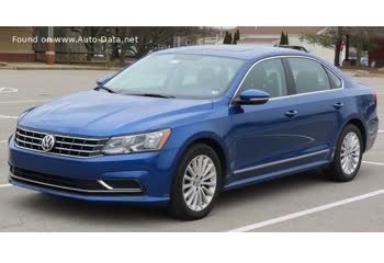 المواصفات والتفاصيل التقنية الكاملة 2017 Volkswagen Passat (North America, A33) 2.0 TSI (174 Hp) Tiptronic