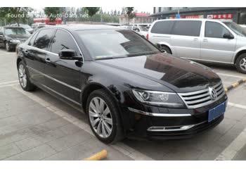 Full specifications and technical details 2010 Volkswagen Phaeton Long (facelift 2010) 6.0 W12 (450 Hp) 4MOTION